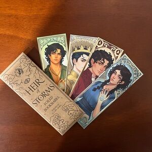Heir of Storms Foiled Bookmarks Set